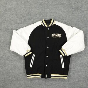 Missouri Tigers Jacket Mens Small Black White NCAA Colleg Adidas Reversible
